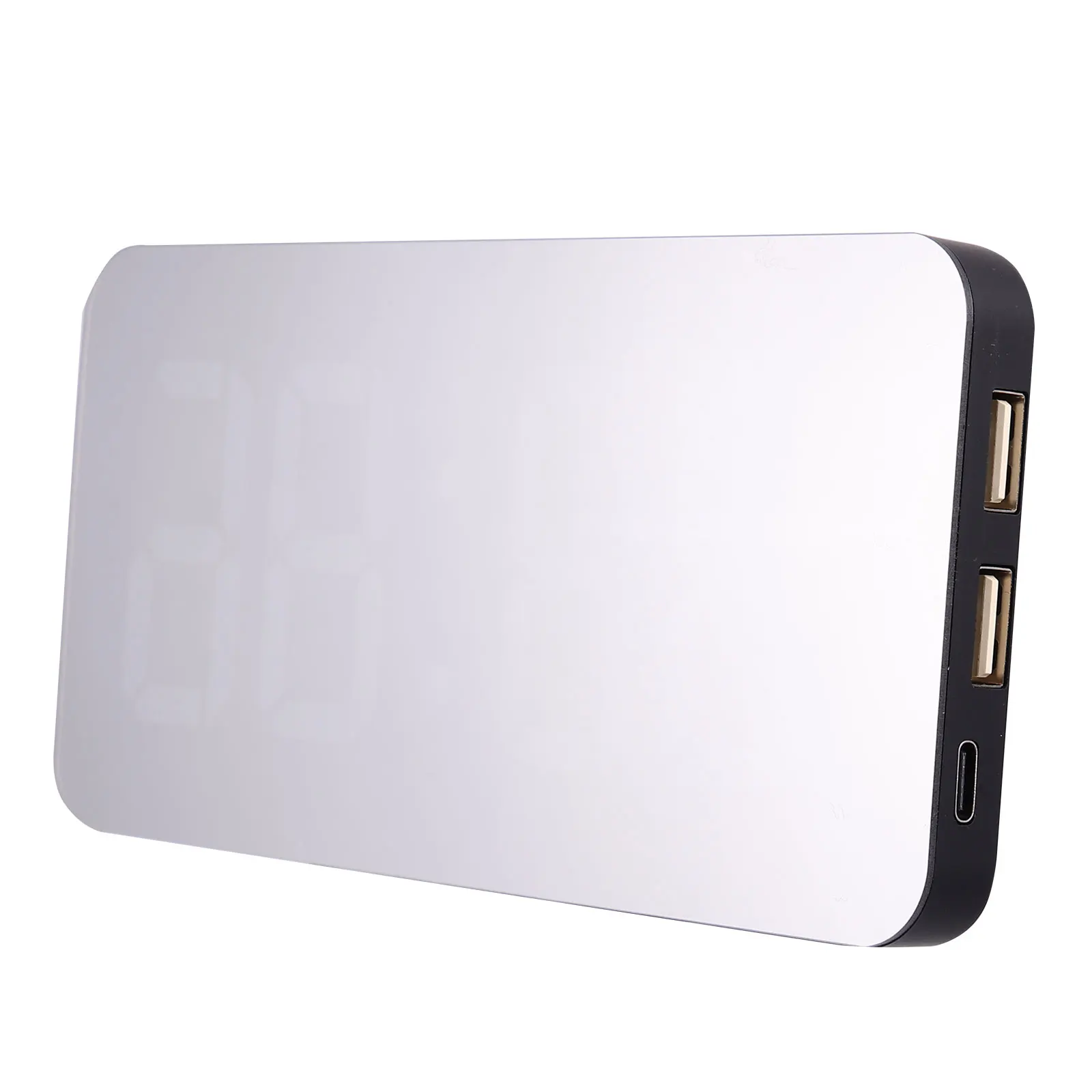 

LED Mirror Digital Alarm Clocks Desktop Clock for Home Room Decor LED Digital Clock Multi function Stable Base