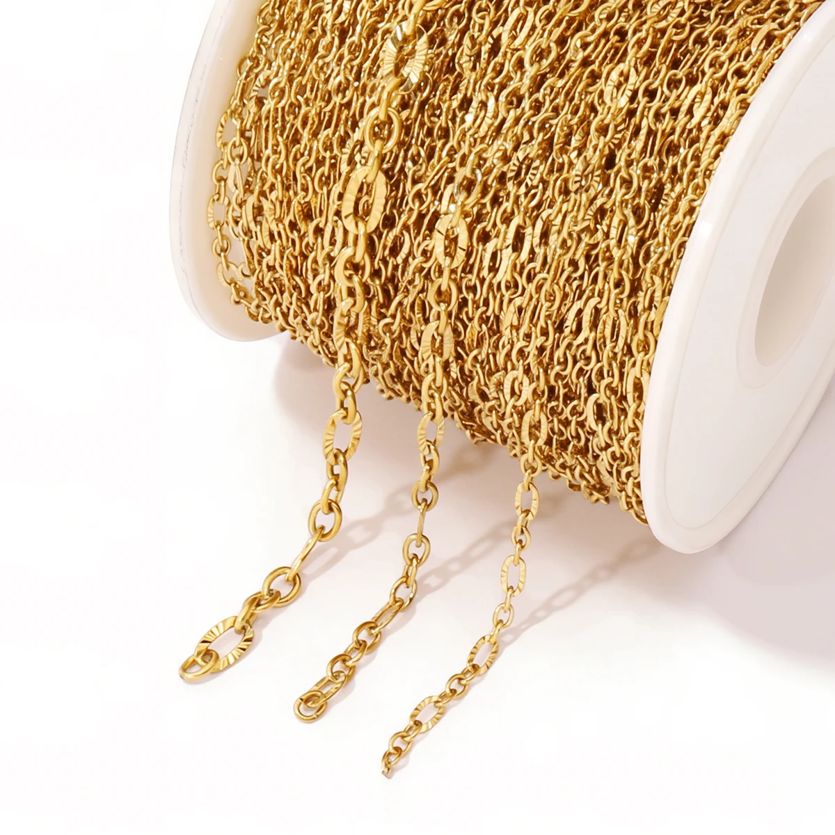 100cm Stainless Steel Cable Curb Chains Sunflower Chain Findings for Jewelry Making DIY Necklace Bracelet Accessories