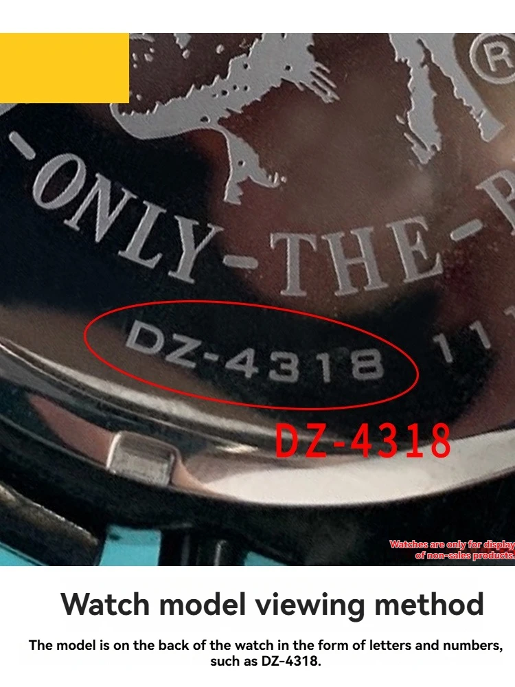 Espelho de relógio resistente a arranhões para diesel dz 4476 4515 4401 vidro mineral vermelho polarizado luz azul acessórios de espelho de relógio plano