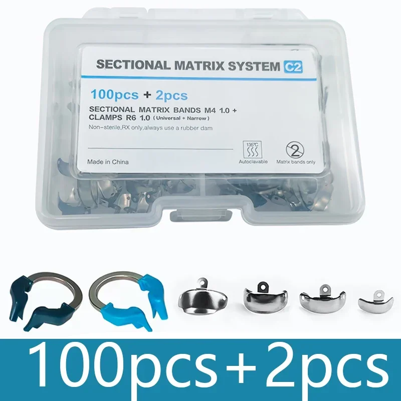 Dental Matrix Bands NITI Metall Matrizen Klemmring Schnittkonturiertes Matrixsystem Nickel Titan Klemmring Zahnarztwerkzeuge