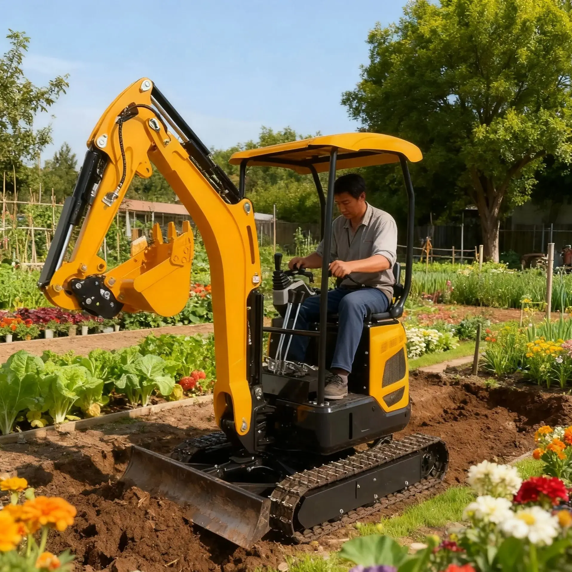 

Factory direct sales of 1.8-ton 2-ton mini excavators, garden farm mini excavators, free delivery of mini excavators