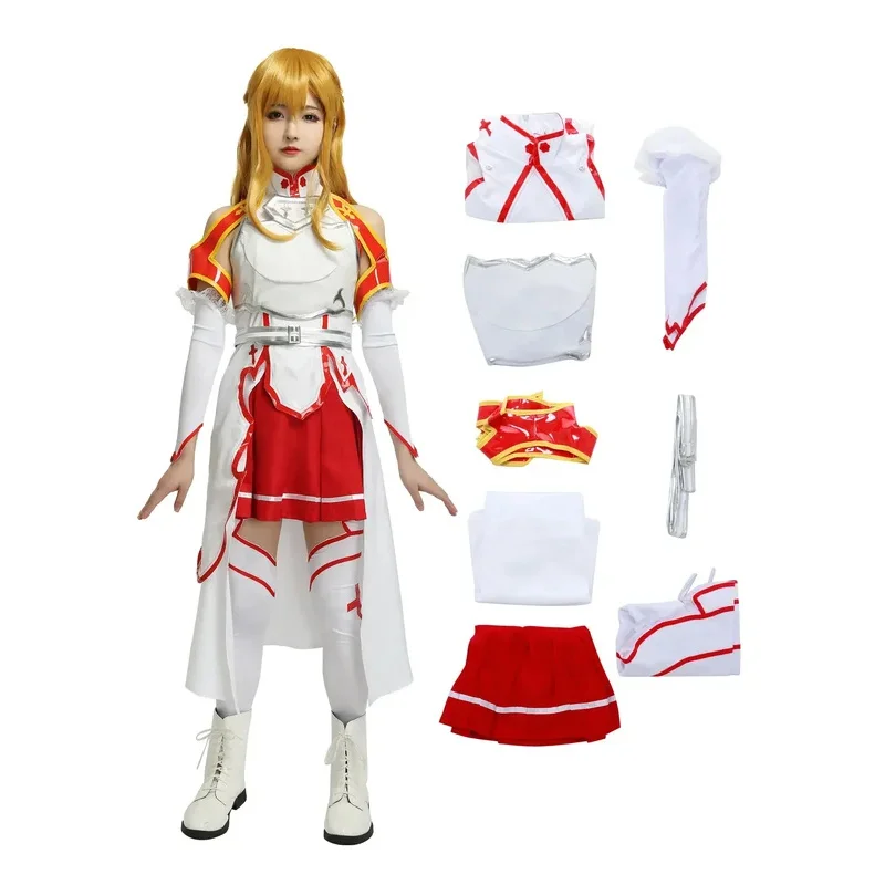

Miccostumes 's Asunaa Yuukii Cosplay Costume with Breastplate Party Fancy Dress Halloween Costumes for Women