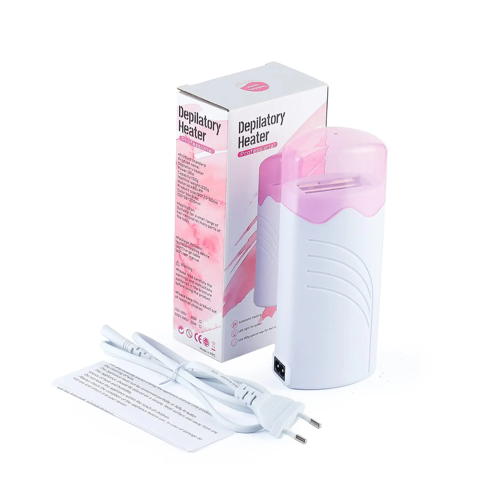 

Рулонная грелка для воска с двойными картриджами, грелки для женщин и мужчин, восковая эпиляция для тела, грубая эпиляция с нагревателем