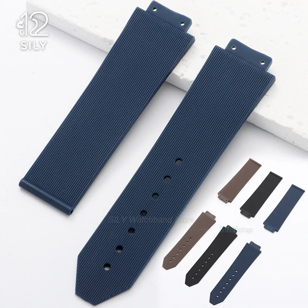 Soft Silicone Strap for Hublot Fusion Series Watchband Accessory Men Women Waterproof Bracelets Smartwatch Replacement Wristband