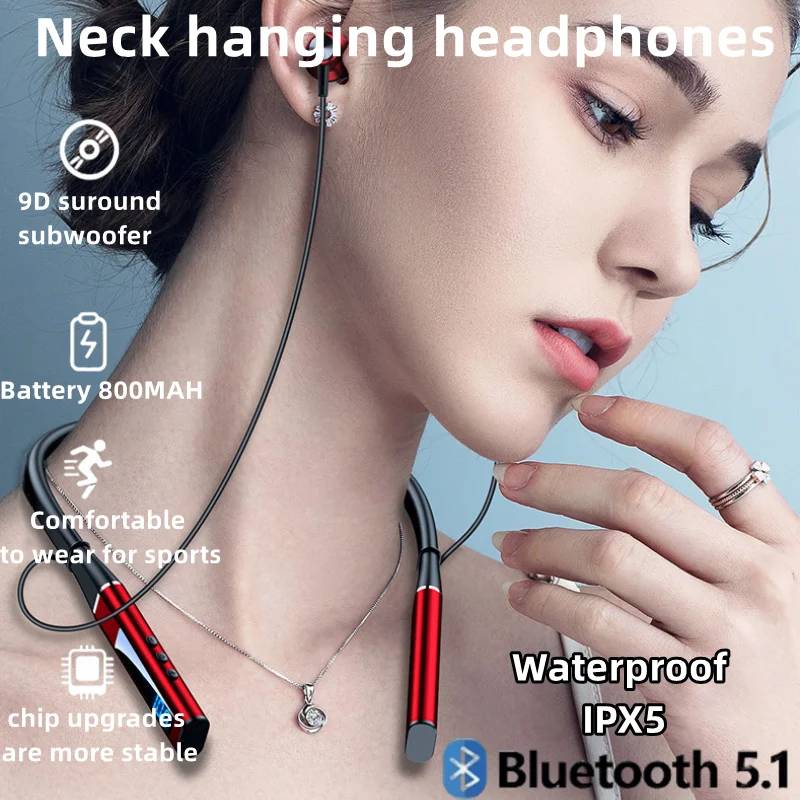 audifonos anker neck hanging headphones high-quality wireless fone de ouvido Bluetooth  universal headphones low latency gaming