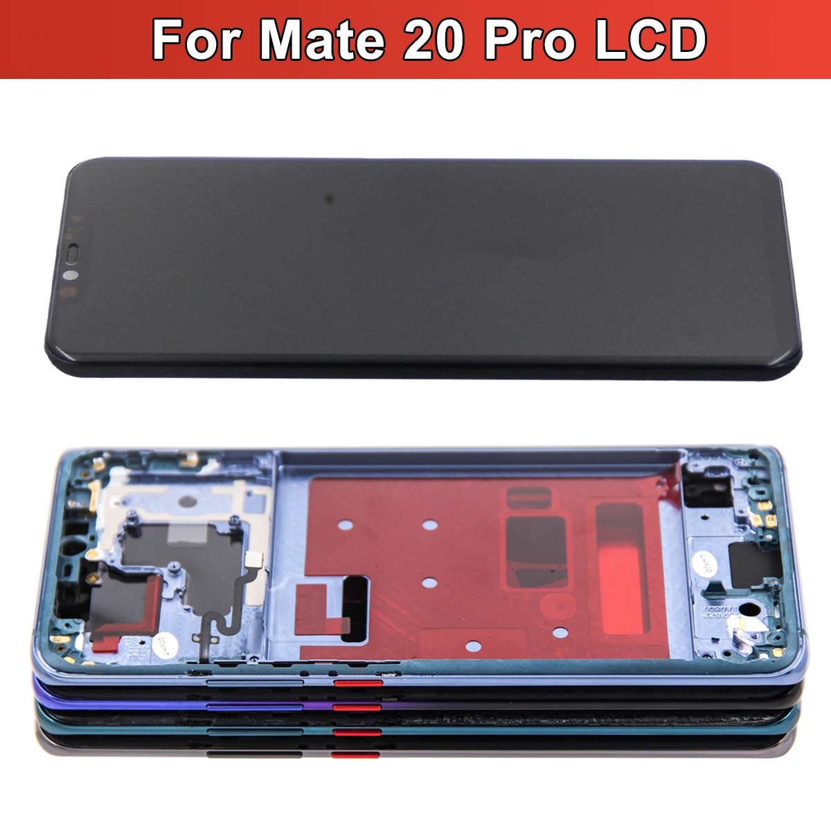 TFT Mate20 Pro Screen For HUAWEI Mate 20 Pro LCD Display LYA-L09 L29 AL00 Touch Screen Digitizer Assembly Replacement with Frame