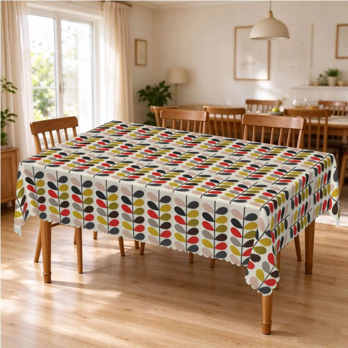 Solid Stem Cerise Bold Fuchsia Orla Kiely Tablecloth Restaurant Kitchen Rectangular Tablecloth Festival Party Dining Table Cover