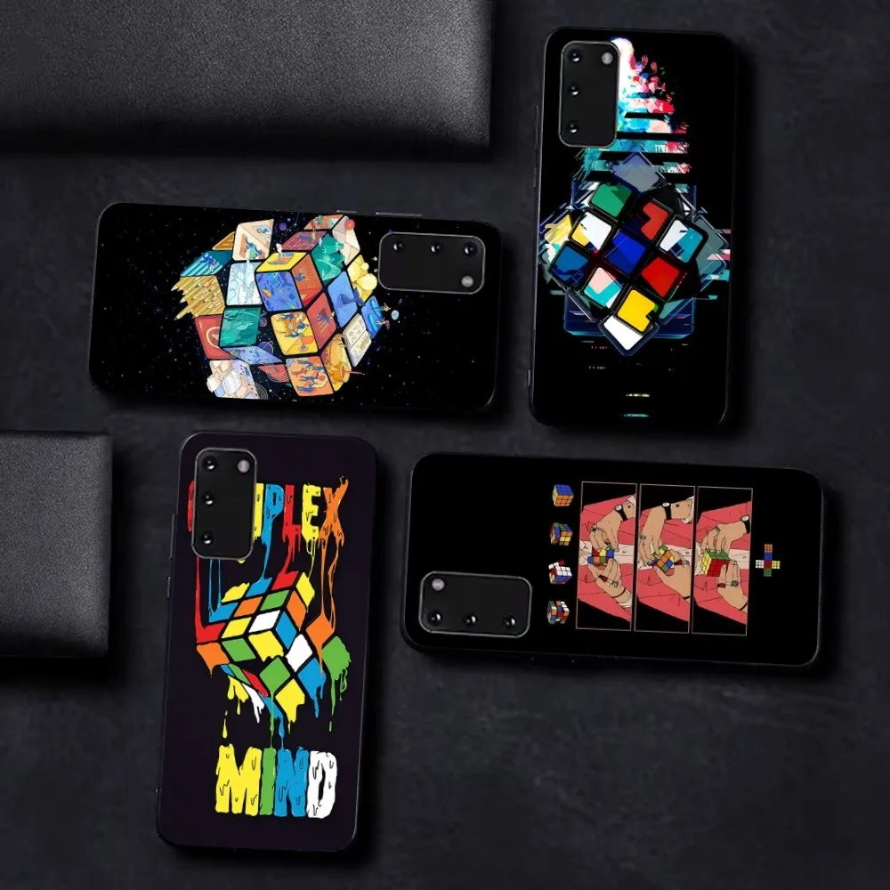 Men's Cool Creative Cube Phone Case For Samsung S 9 10 20 21 22 23 30 23 24 plus lite Ultra FE S10lite Fundas