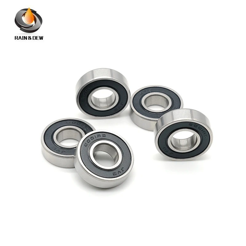 5PCS 6001RS Motor Grade Cover Sealed Deep Groove Ball Miniature Bearing ABEC-7 and 60,62,63,67,68,69,638 Series Bearings #2