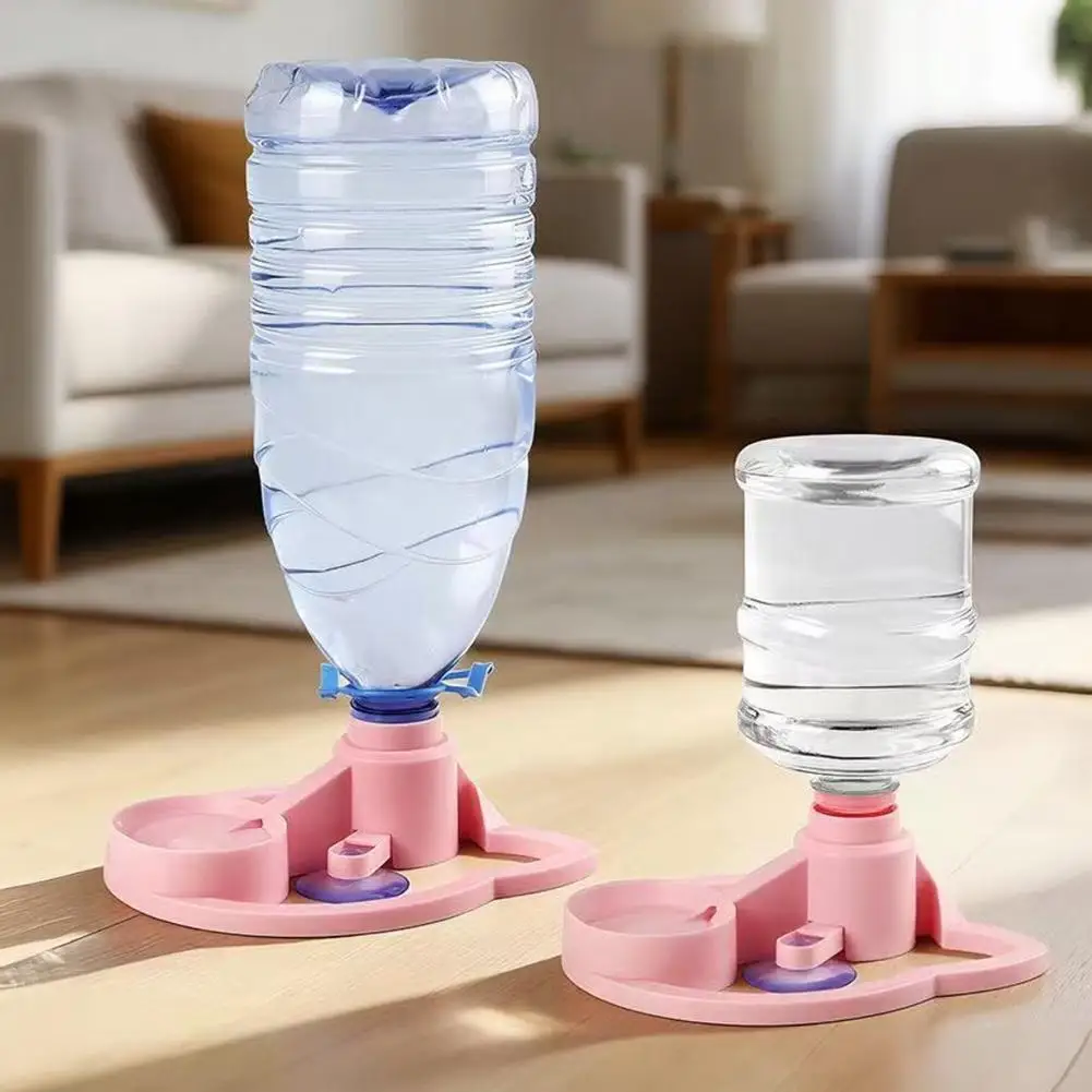 Cat Drinking Station Automatic Cat Water Dispenser Stand Pet Water Bottle Feeder Station Anti-tip Kitten Drinking for Indoor