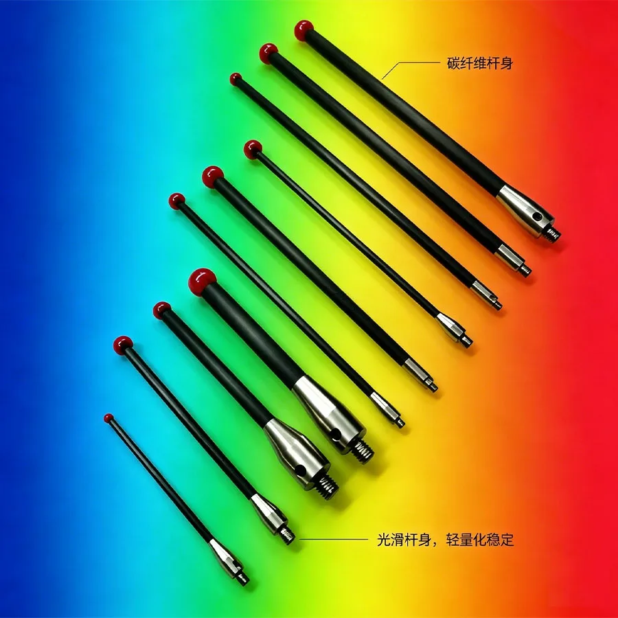 High precision M2 M3 M4 thread ruby ball probe carbon fiber contact pin CMM coordinate measuring machine contact pin