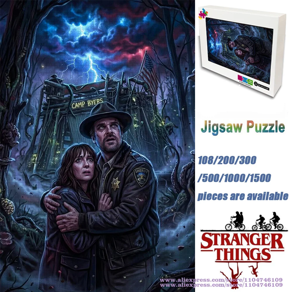 

Пазлы «Очень странные дела», интеллектуальные пазлы для детей и взрослых, 108/200/300/500/1000/1500 шт., пазлы, украшение для дома