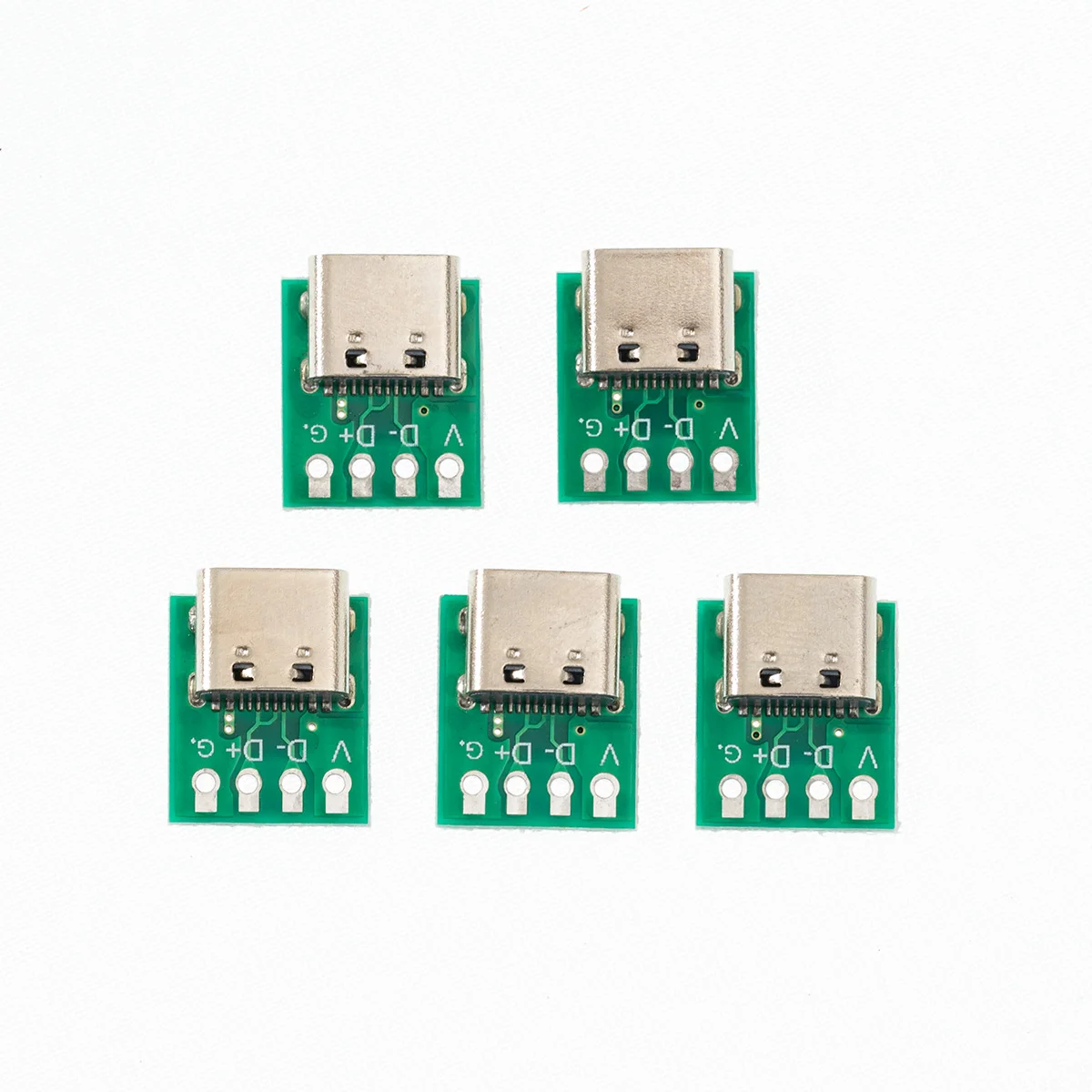 10/5Pcs USB 3.1 Type-C Connector PCB Board Adapter 16P Connector Socket For Test Data Line Wire Cable Transfer