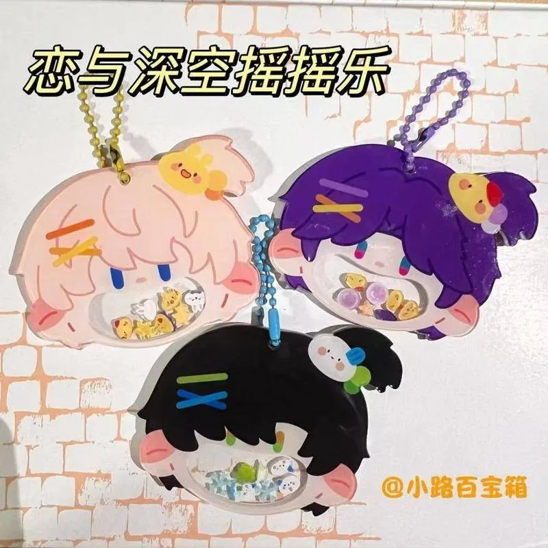 2025 لعبة الكرتون الحب والمساحة العميقة هزة المفاتيح القط فستان كزيفير زين رافاييل رالايو سيلوس الاكريليك معلقة كيرينغ هدية #1