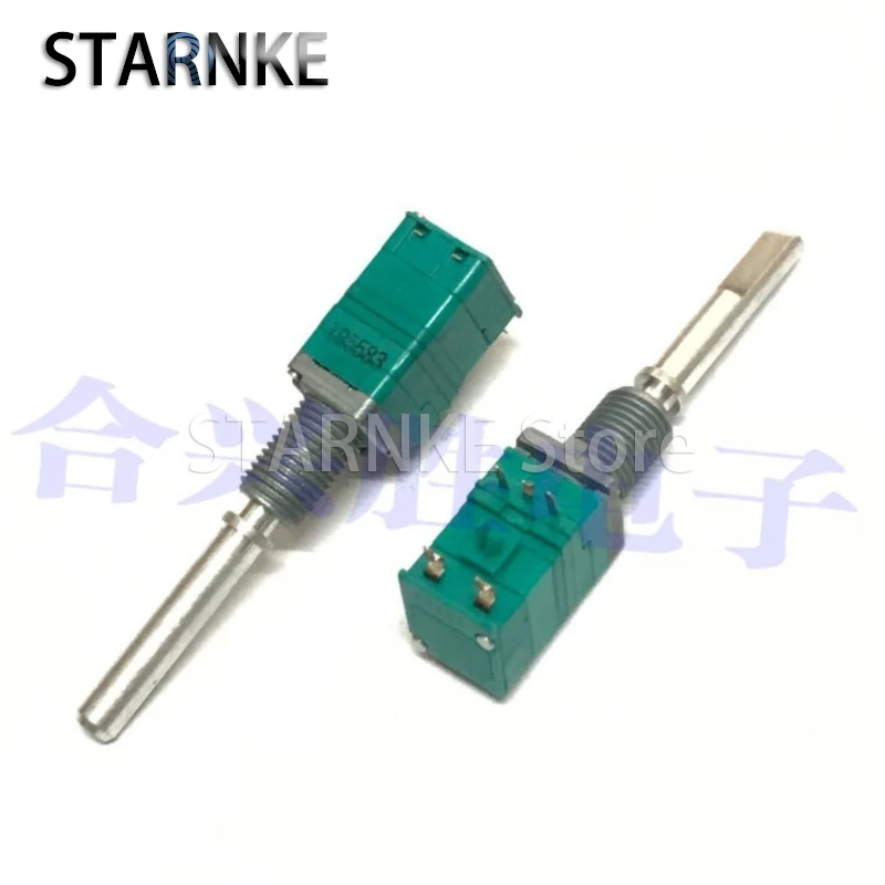 1PCS Small Horizontal Encoder With Push Switch RK097 Type 20 Positioning Pulse Potentiometer Thin Shaft Length 33MM