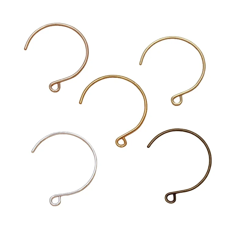 

BoYuTe (200 Pieces/Lot) 27*31mm Metal Brass Simple Ear Hook Materials Handmade Diy Earring Jewelry Accessories