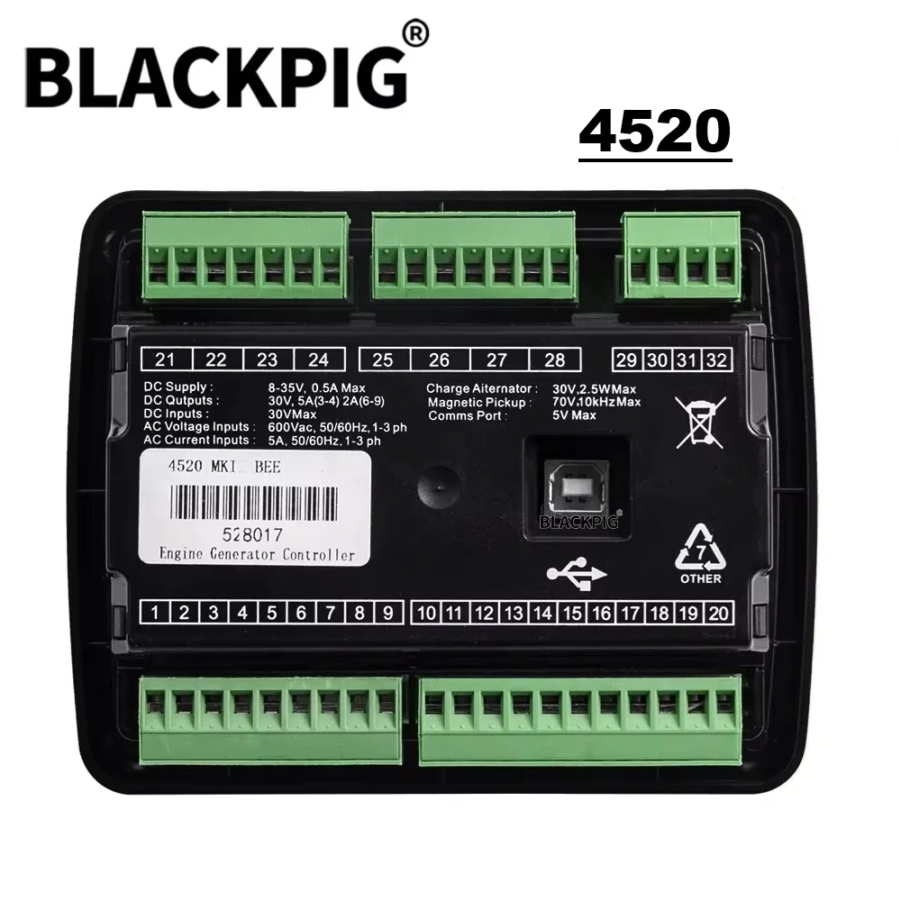 Compatible Original DS4520 Generator Controller AMF Auto Mains Failure Control Module 4520 Wtih USB For Generator Parts