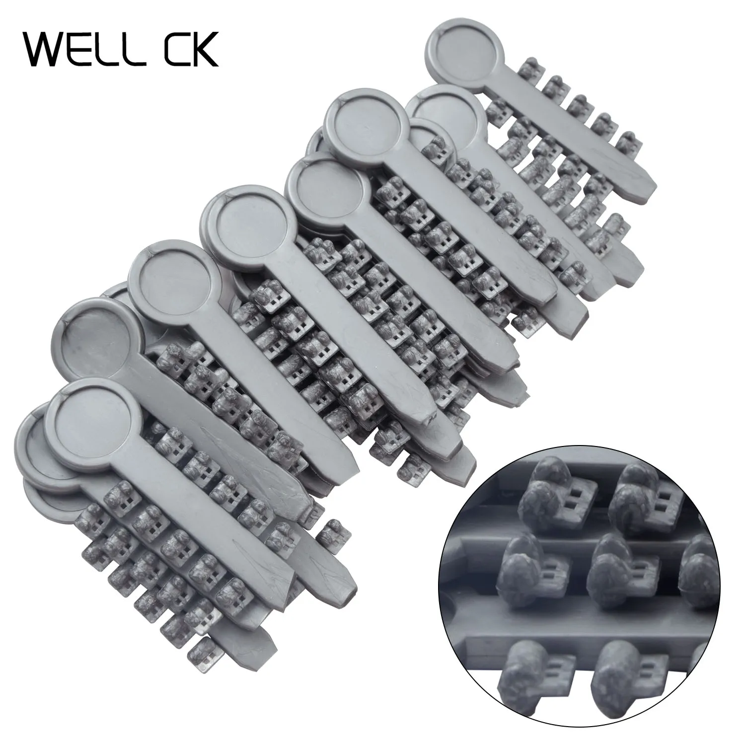 200 шт./20 палочек, ортодонтические вращающиеся клинья для дуги, брекеты, стоматологические вращающиеся крутящиеся лигатуры, вращающаяся торсионная подушечка