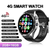 New Q83 4G SIM Card Smart Watch Men GPS Ftiness Watch IP68 Waterproof 1.43 inch Bluetooth Call Smartwatch For Android IOS