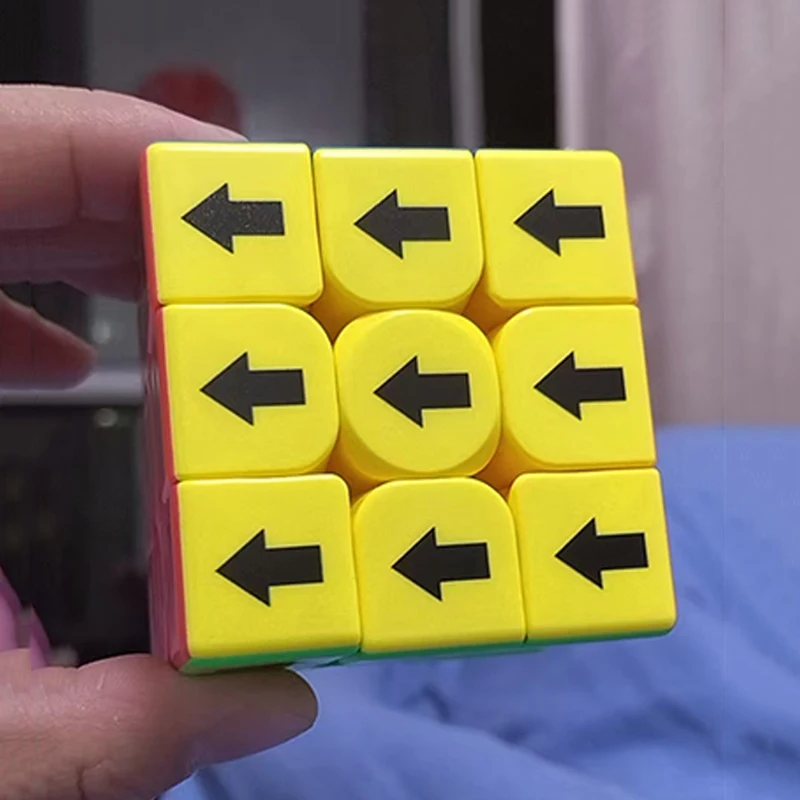 Cubo de velocidad con número de dirección de flechas, 3x3x3, tamaño 5,6 CM, rompecabezas, prueba IQ, juguetes educativos, los mejores regalos, zauberwürfel,,бик рубика