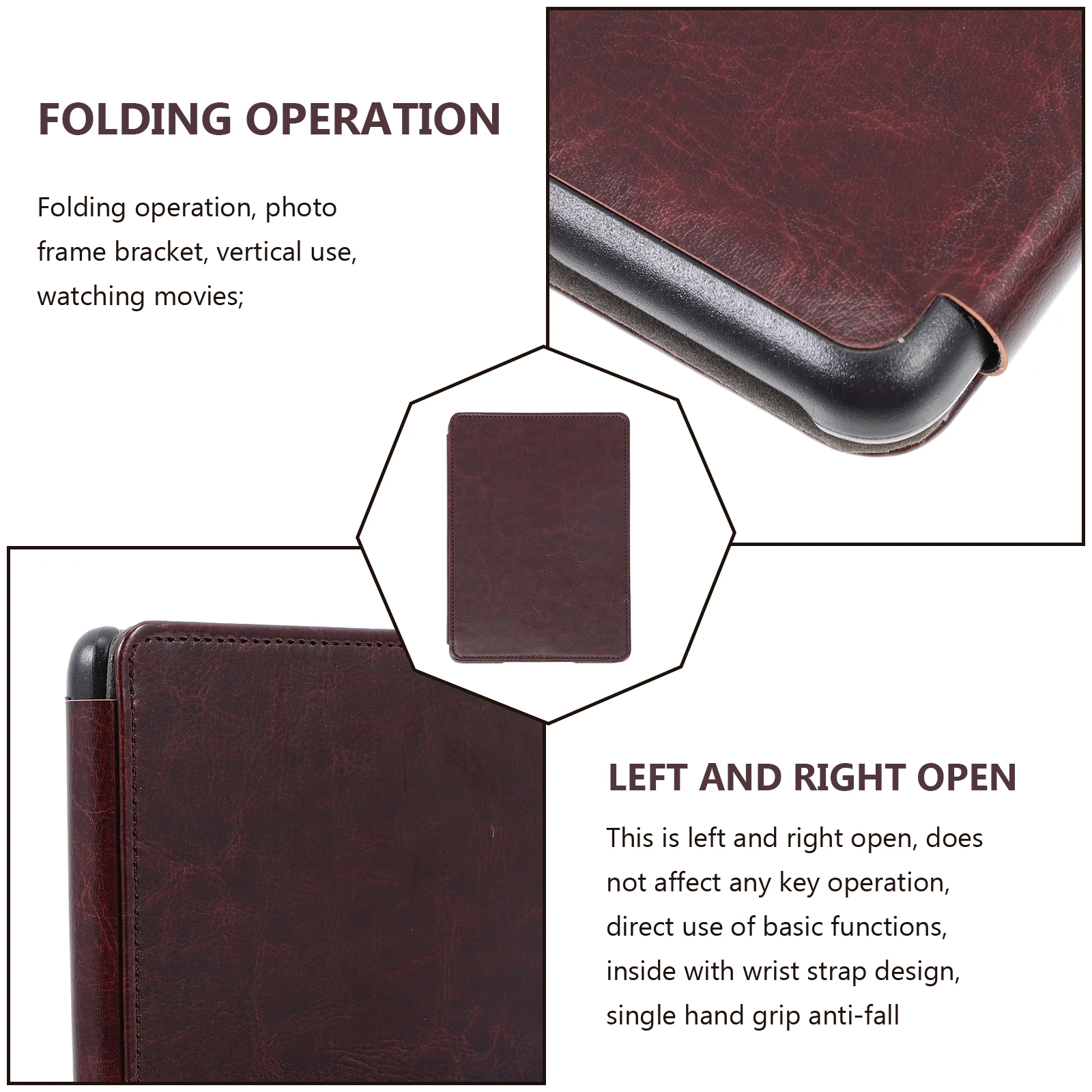 Ereader Cover Premium PU Waterproof Breathable Thin Design Portable Lightweight Screen Guard Easy On Off