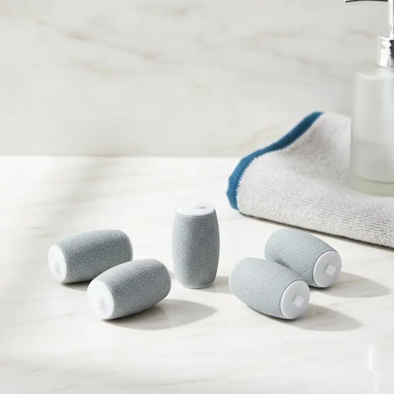 2/4/6/8Pcs Electric Foot Scrubber Replacement Roller Head Foot Exfoliator For Removing Dead Skin To Remove Hard Skin