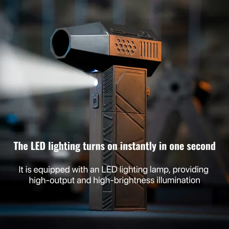 Turbo Jet Fan 1000000RPM Powerful Air Blower Vacuum Dust Cleaner Brushless Motor Rechargeable Handheld Blower PC Tool