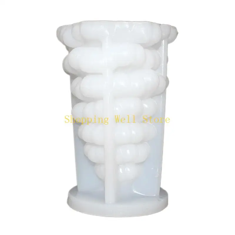 KX4B 3D Christmas Tree Mold Epoxy Resin Casting Molds Pine Tree Silicone Making DIY Festival Craft