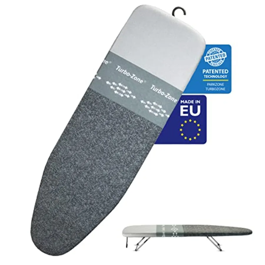 

Bartnelli Smart Hanger Tabletop Ironing Board Designed and Made in Europe with New Patent EZ Glide Technolgy and Park Zone Euro