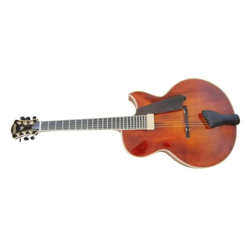 Archtop Jazz Guitar Ebony Carved Solid Customizable Electric Guitar Musical Instrument