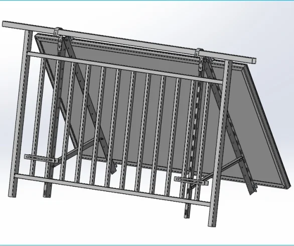 Balcony Solar Panel System Aluminium Bracket Easy Ground Mount Solar Racking System Home Balcony PV Mounting Kit
