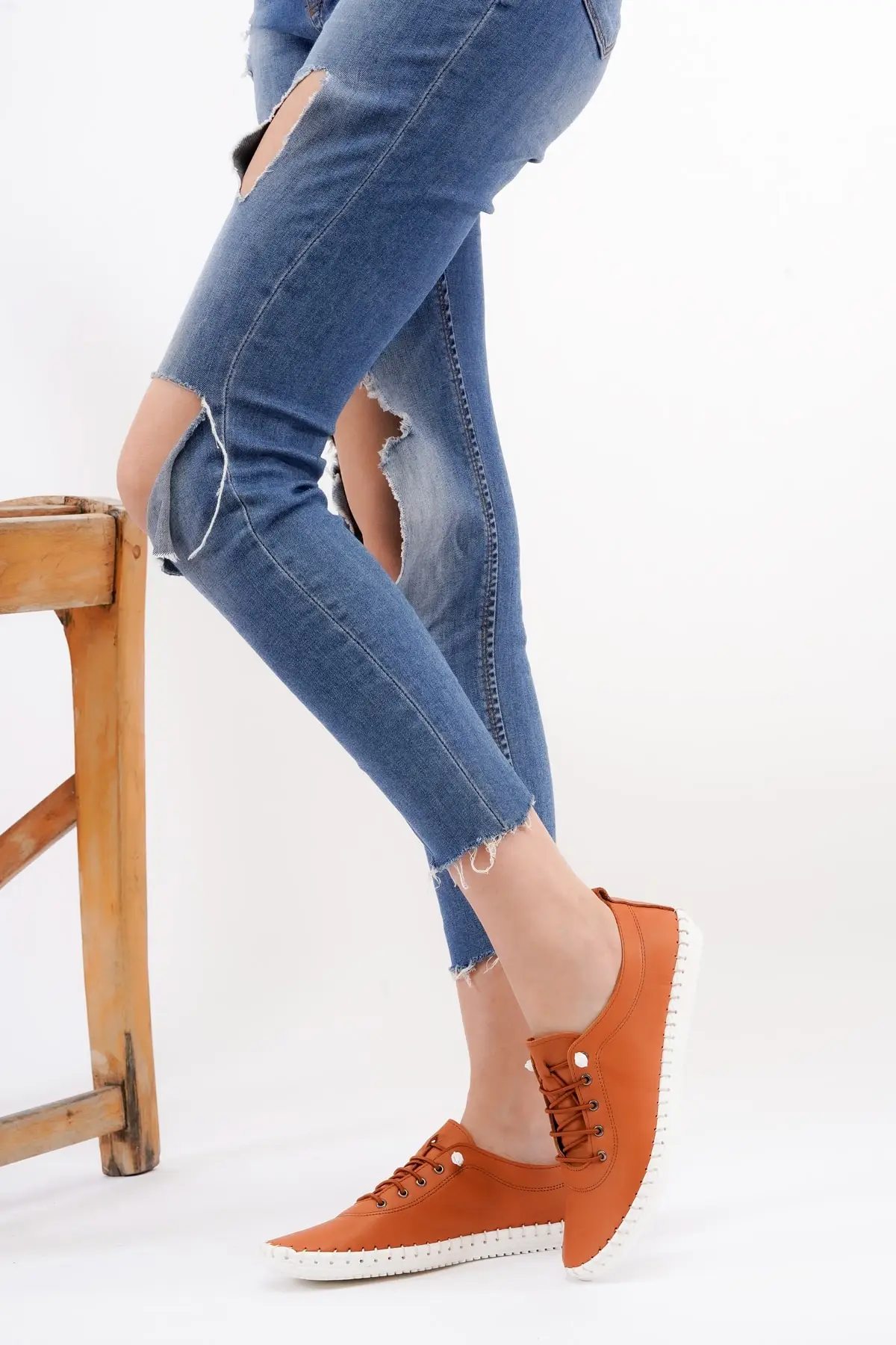 ريكل جلد للنساء 100 جلد طبيعي راقصة باليه غير رسمية أنيقة مريحة دائم RKL0703