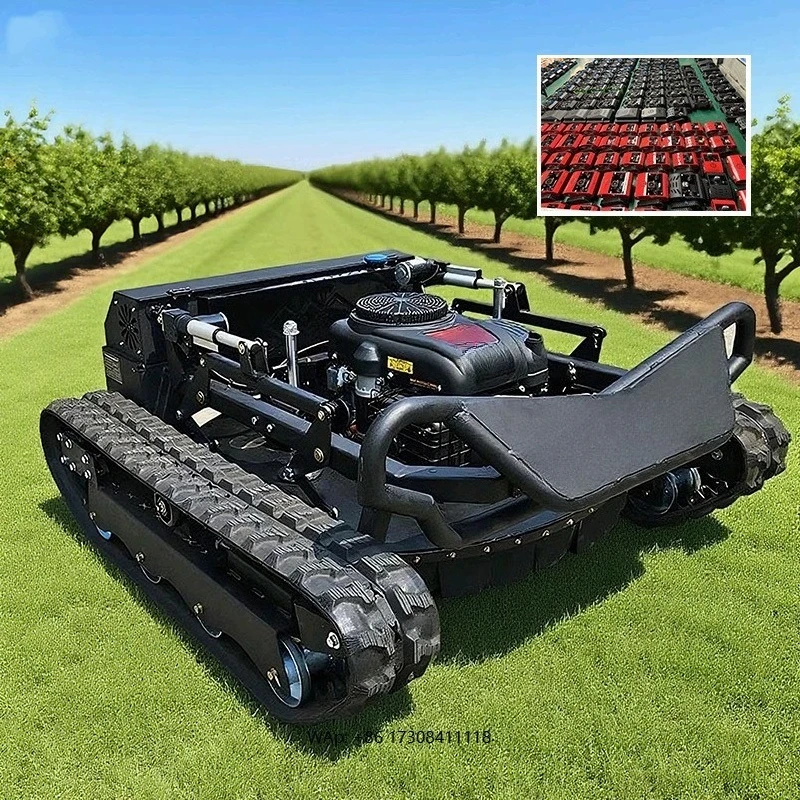 

All-Terrain Agricultural Rubber Remote Control Robots CE/EPA/RSO Automatic Cordless Lawn Mowers 4-Stroke for DIY