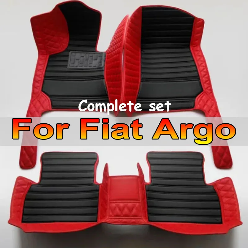 

Car Floor Mats For Fiat Argo 2018-2021 - 2024 Auto DropShipping Center Interior Accessories Leather Carpets Rugs Foot Pads