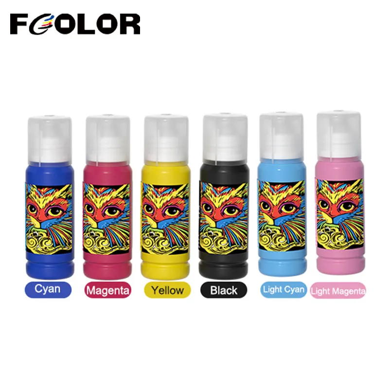 Fcolor 100ml*6 Sublimation Ink Heat Transfer Ink for Epson L8050 L8058 L18058 Sublimation Printer Phone Case T-shirt Transfer