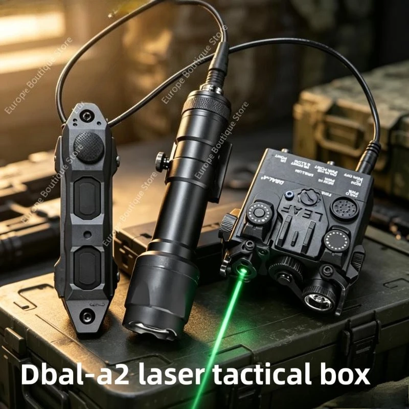 

DBAL-A2 PEQ15 Dual Dot IR Laser Aimer Light M600 Flashlight Outdoor White Scout Lamp Fit 20MM Picatinny Rail
