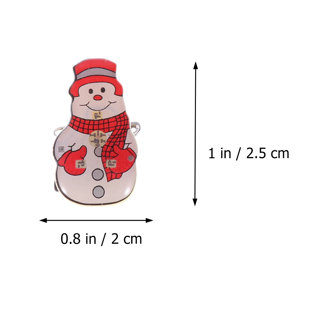 

25 pcs LED Badges Christmas Gifts Red Shirt Enamel Boutonniere Bridegroom Decor Shirt Enamel Boutonniere Luminous Pins
