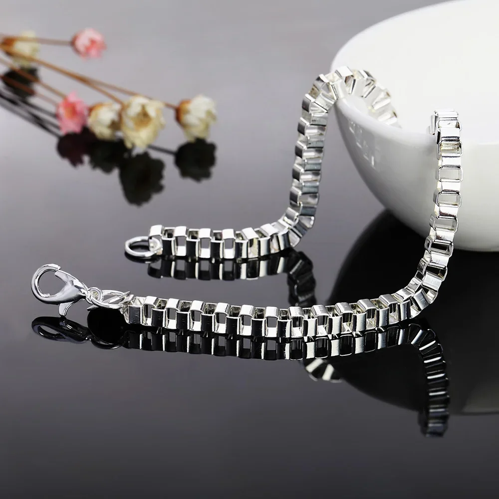 925 فضة غرامة شعرية البرية سلسلة أساور للنساء الأزياء الفاخرة حزب الزفاف اكسسوارات مجوهرات هدايا عيد الميلاد