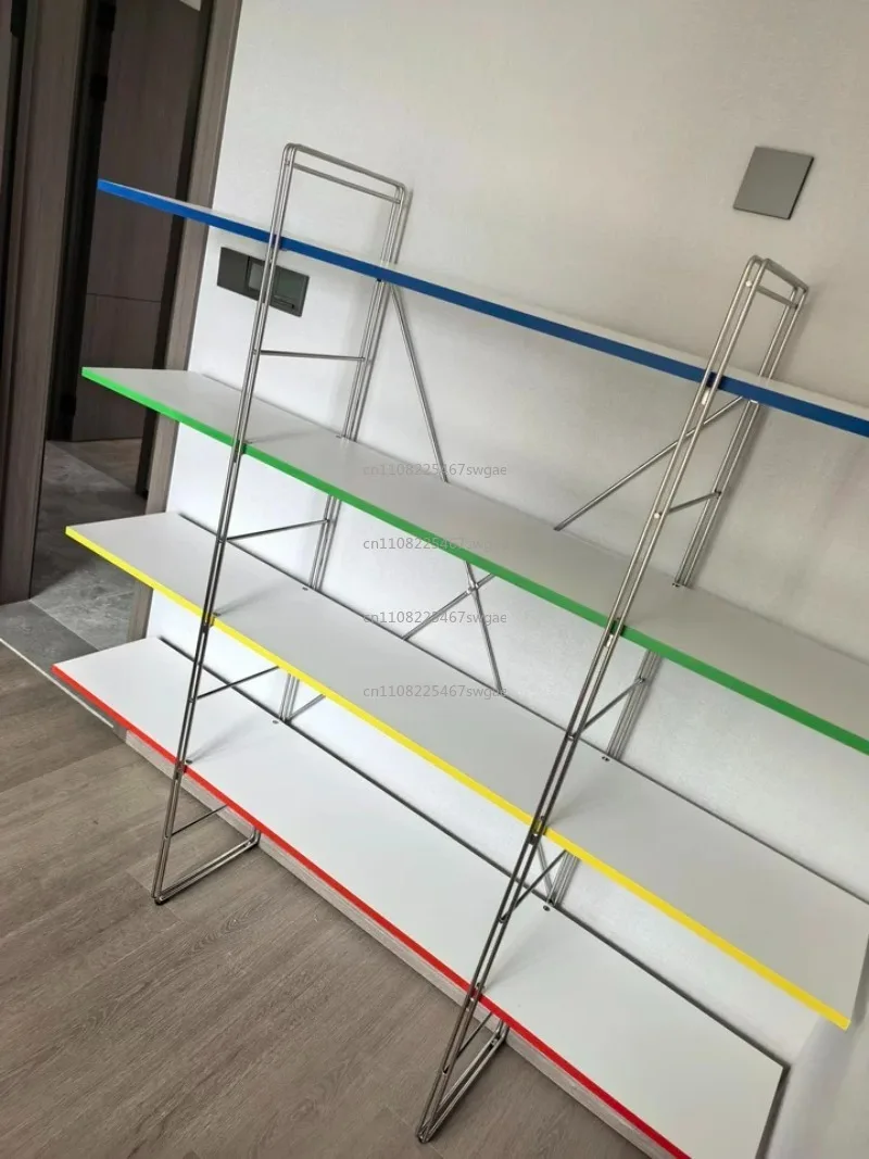 Medieval Shelf Simple Kitchen Storage Storage Shelf Decorative Wall Medieval Stainless Steel Multi-layer StorageRackFloorToFloor