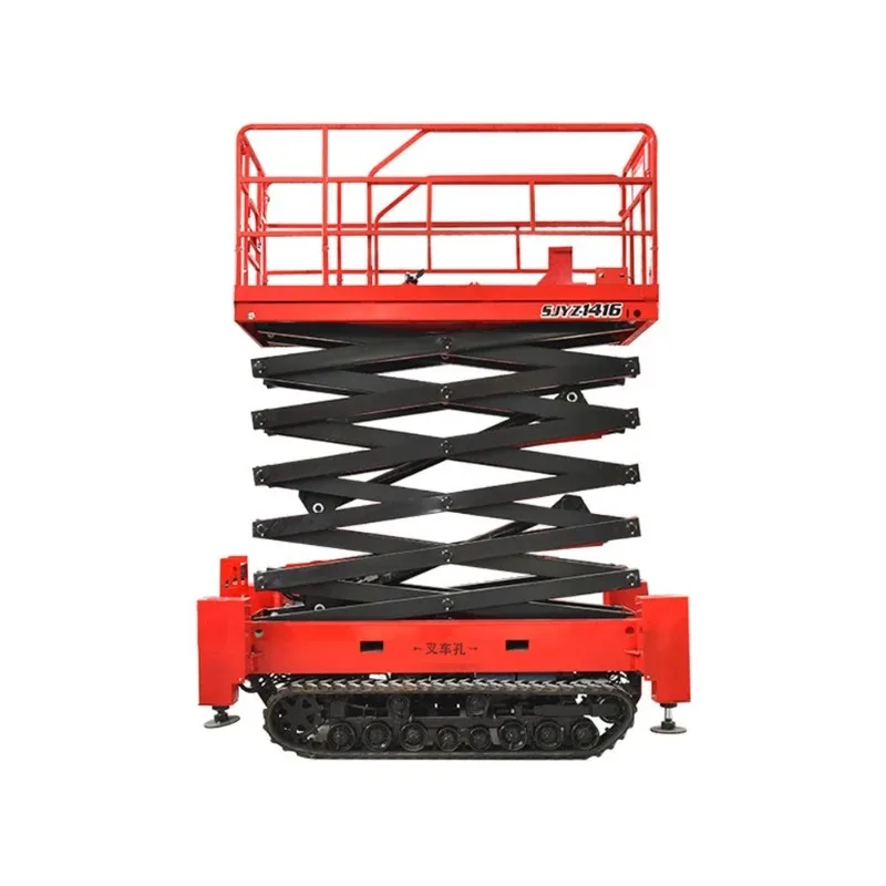 Crawler Lift Platform Muddy Road Off-road Crawler Aerial Work Vehicle Crawler Lift