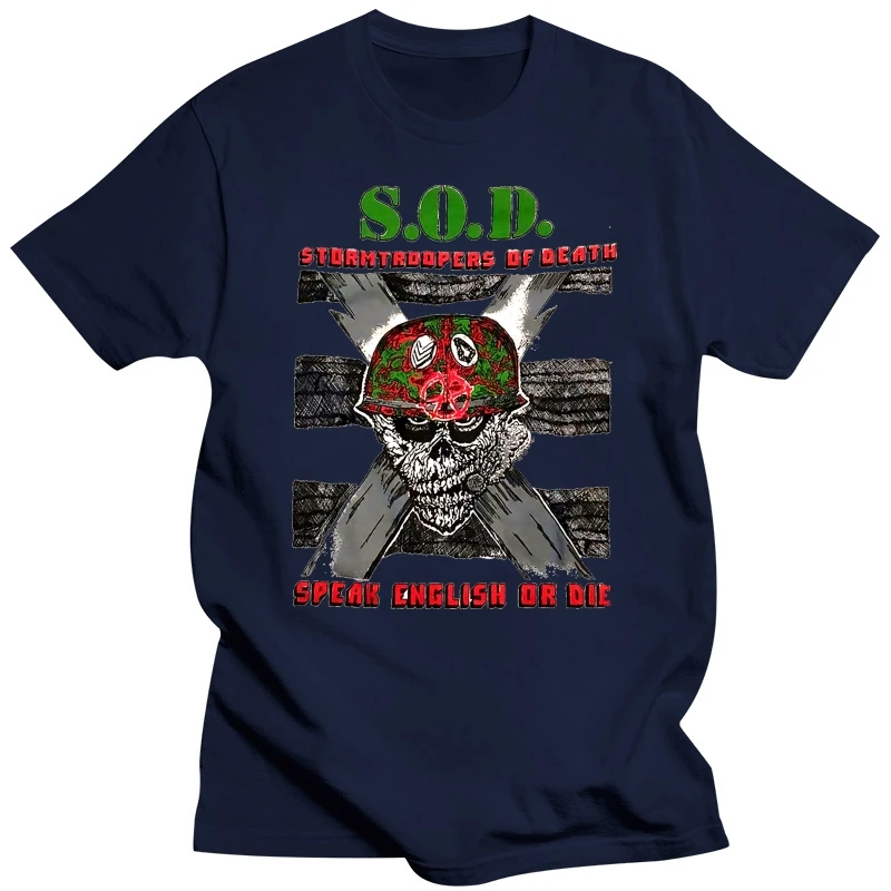 VINTAGE S.o.d. Stormtroopers Of Death speak english or die 85 NEW T shirt