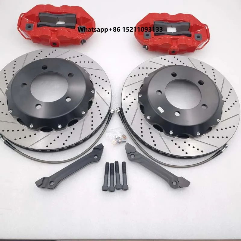 Pads Brake Disc 4 Pot Rear  Caliper Kit