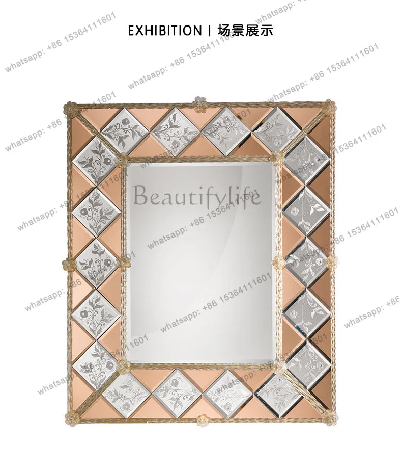 Wall mounted desktop vanity mirror, bathroom vanity decorating makeup mirror