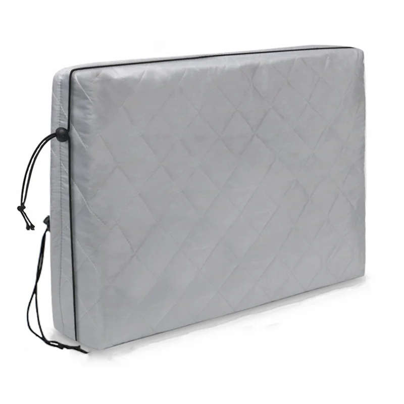 AA01-Indoor Air Conditioner Cover,AC Unit Window Cover For Inside Double Insulation With Elastic Drawstring 21Lx15hx3.5D Inch