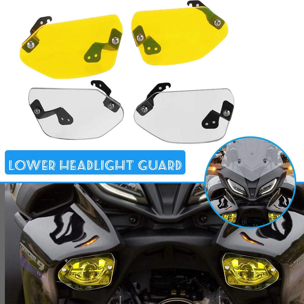 

For Yamaha Tracer9/GT Tracer900/GT Tracer 9 900 GT 2021-2024 Motorcycle Foglight Lamp Cover Auxiliary Fog Light Protection Gurad