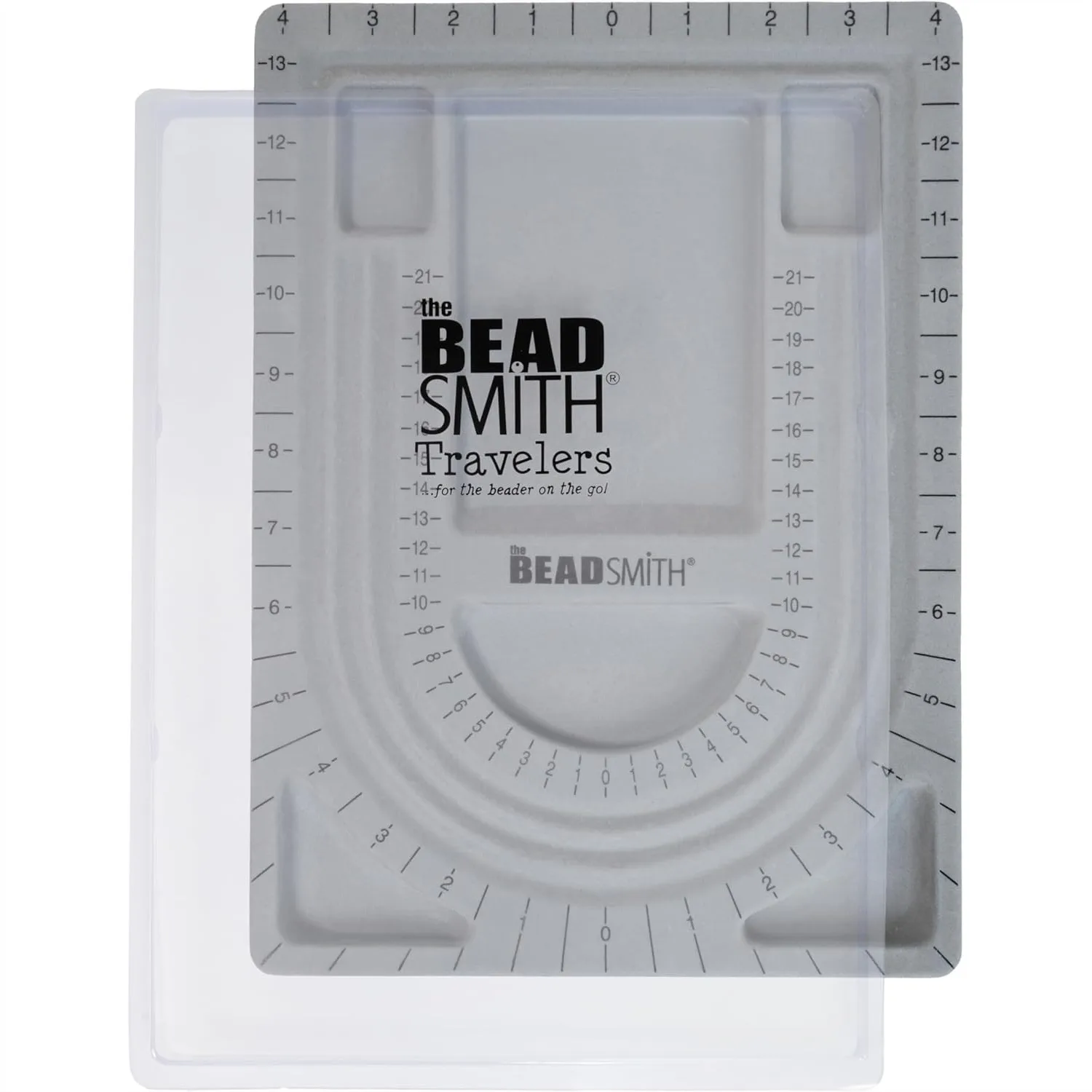 

Доска для дизайна бусин с крышкой, 3 U-образных канала, 6 отсеков для изготовления украшений