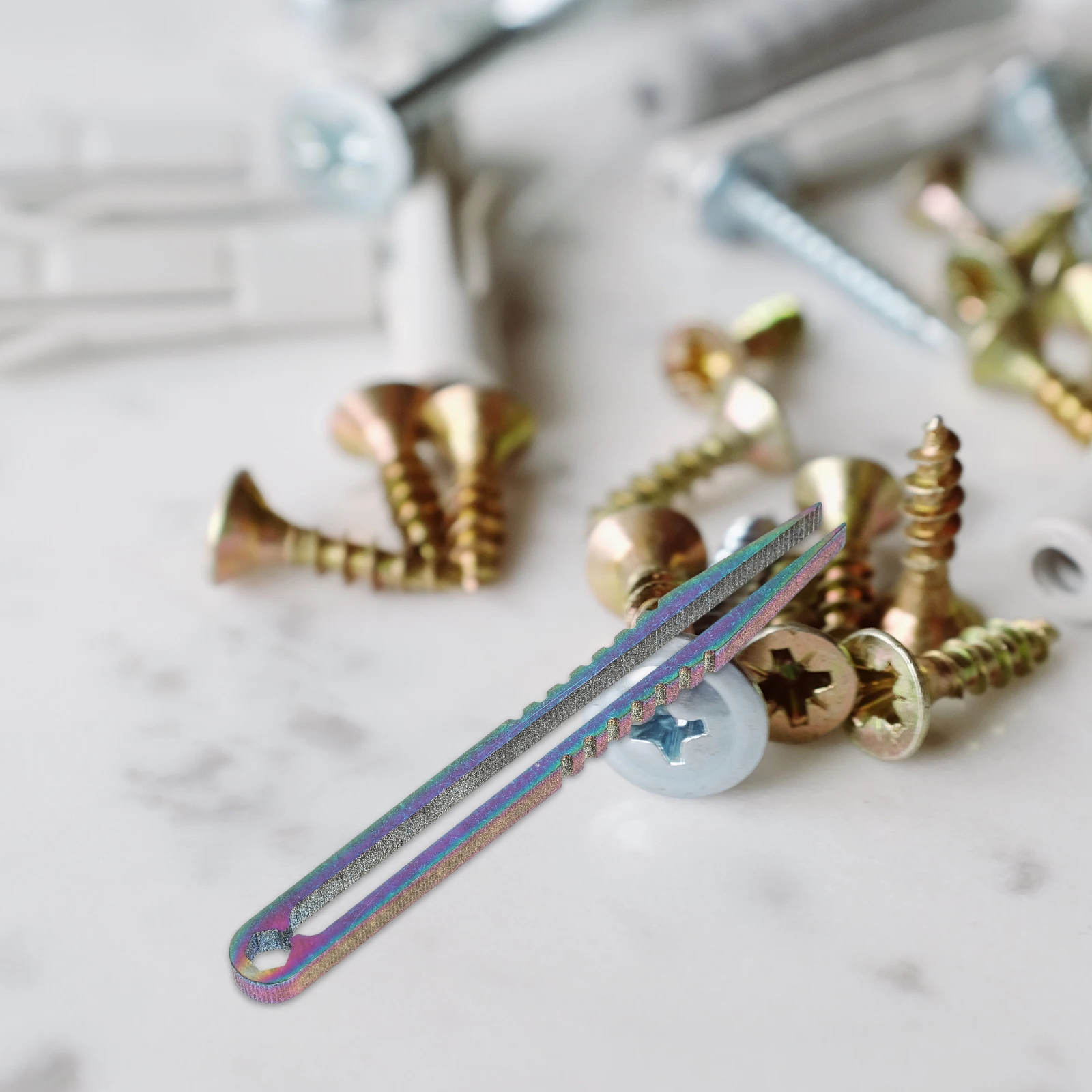 

Titanium Alloy Tweezers Precision Mini Tool Durable Light Weight Outdoor Travel H Tools Splinter Removal Slot Screwdriver