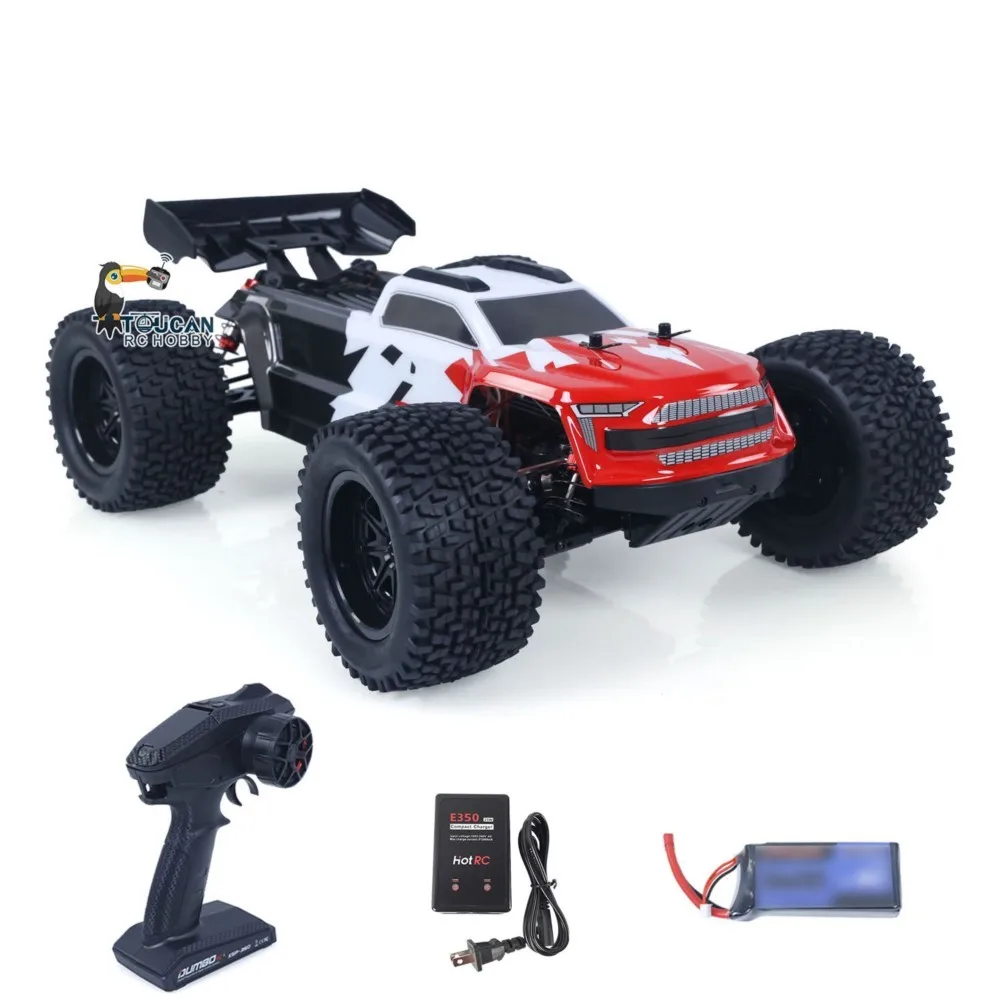 US Stock 1/10 70KM/H 4*4 Remote Control RC Racing Car Brushless Electric Vehicle Hobbywing 60A ESC 3 Differentials Metal Gears