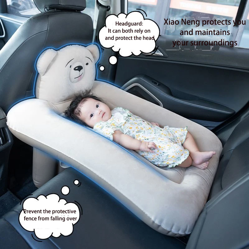 Portable Toddler Travel Car Mounted Bed Lnflatable Travel Car Bed Portable Toddler Travel Plane Bed Sleeping Pad For Car