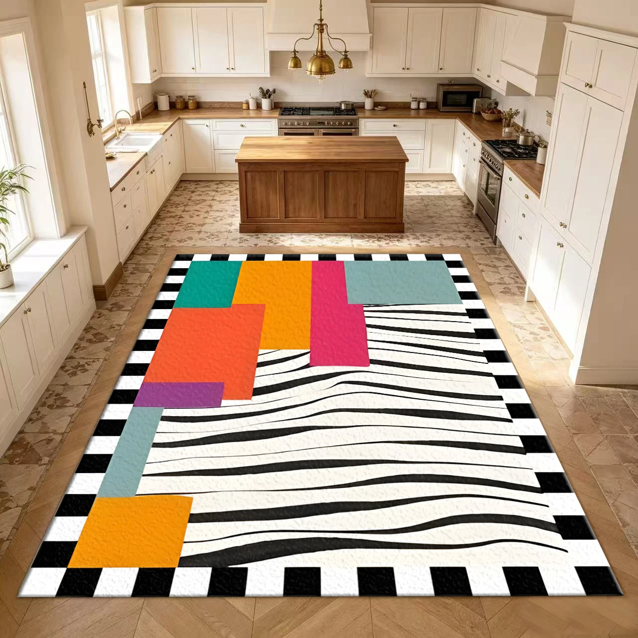 Alfombra Moderna con Estampado - Printed Rug Abstract reseña y precio